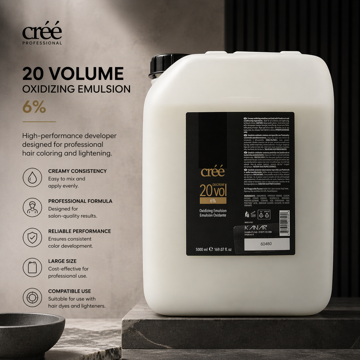 Oxicreme 20 Vol - 6% 5000 ml